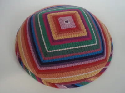 Stripes Cotton Kippot STP-067