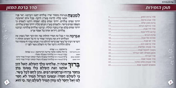 Zimirot Shabbat square gray color - Image 6