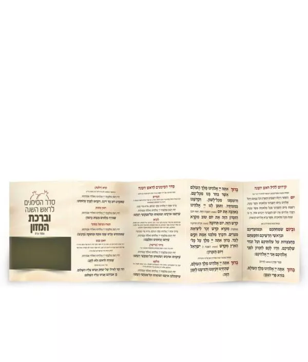 Simanim for Rosh Hashanah with Birkas Hamazon - Image 3